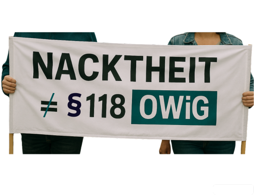Nacktheit ist nicht geeignet die Allgemeinheit zu belästigen Beamter ohne Scham | Nacktheit ist nicht gleich § 118 OWiG