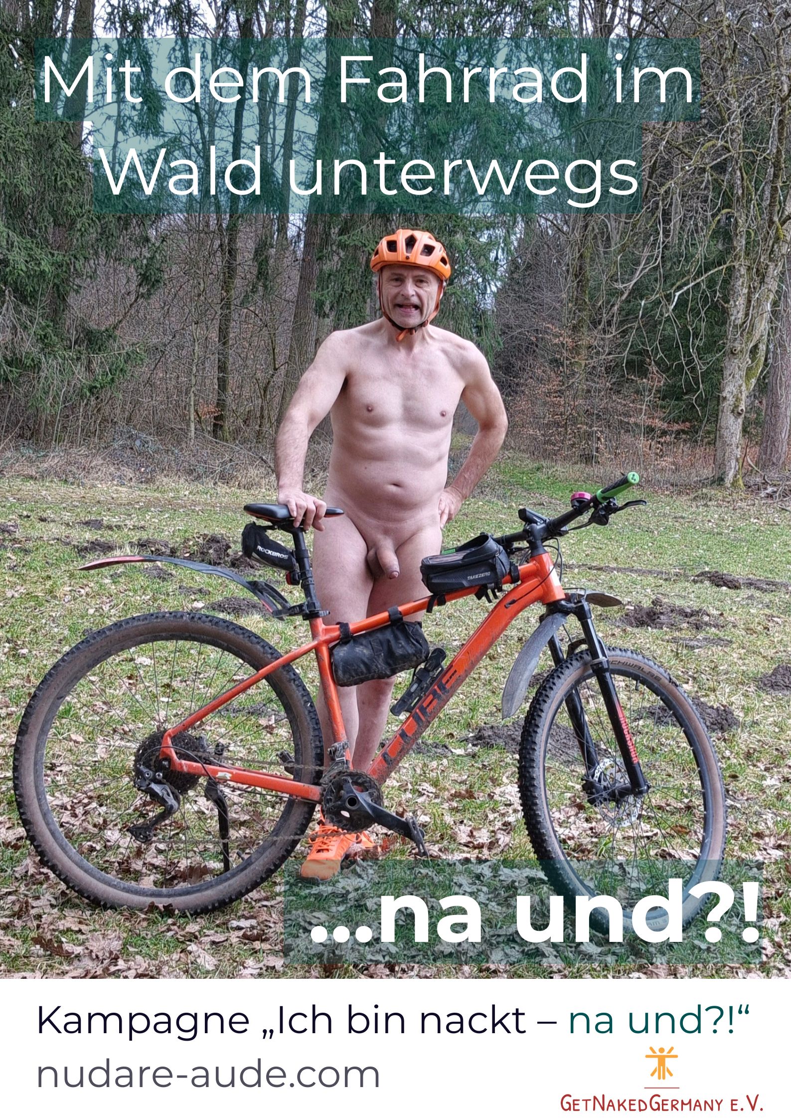 Ich bin gerne nackt im Wald mit dem Fahrrad unterwegs Hartmut Köhler
