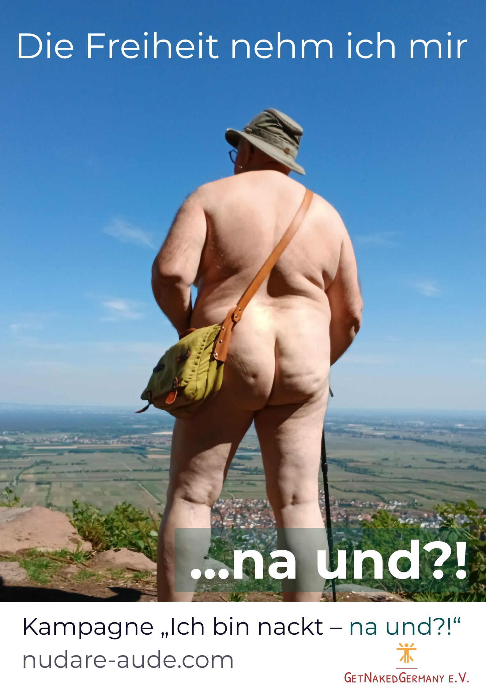 Nacktwandern? Na klar, nackt und frei! Helmut Achtzehnter