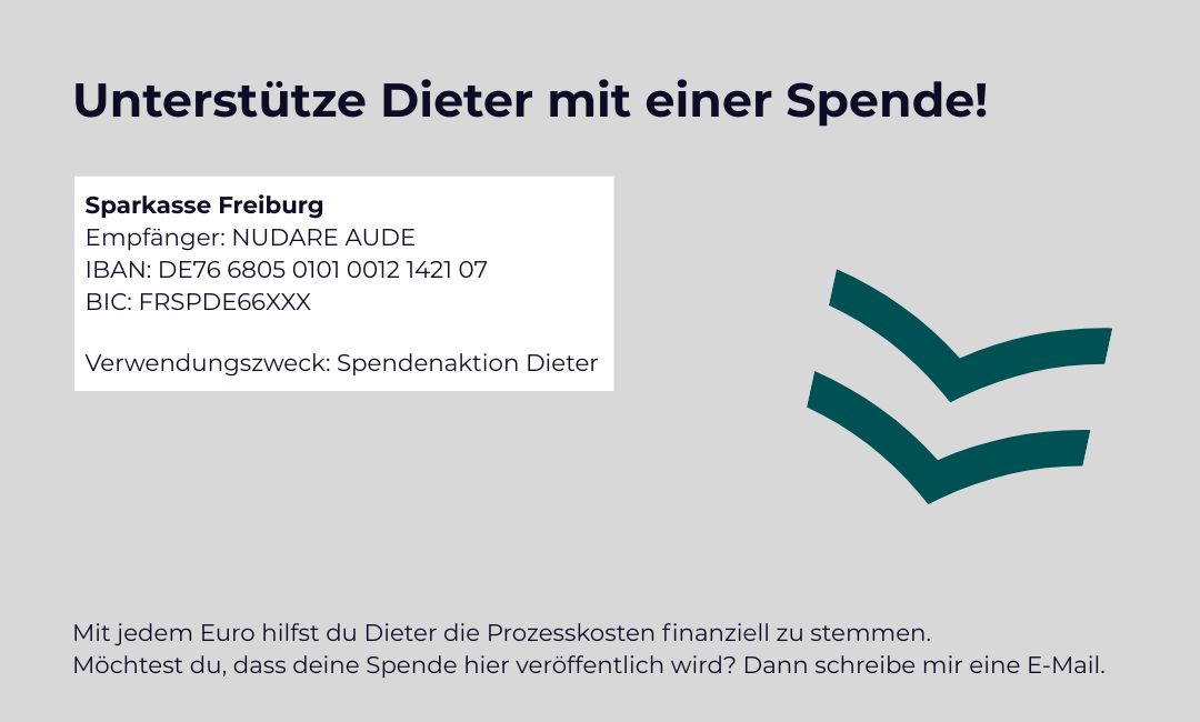 Spendenaktion "Dieter" Spendenaktion | Dieter E. Albrecht